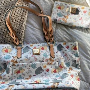 Dooney and Bourke Disney tote and matching wallet
